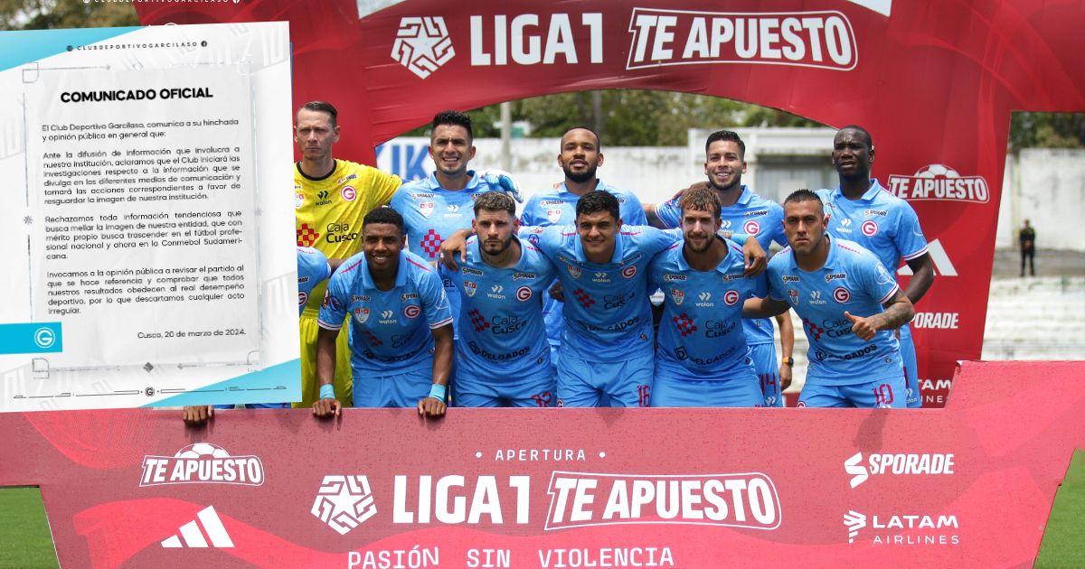 Deportivo Garcilaso: "Descartamos cualquier acto irregular"