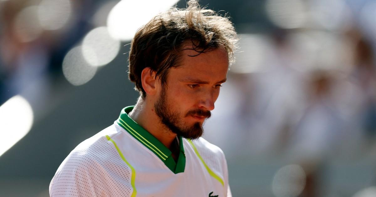Medvedev fue eliminado en primera ronda en Roland Garros