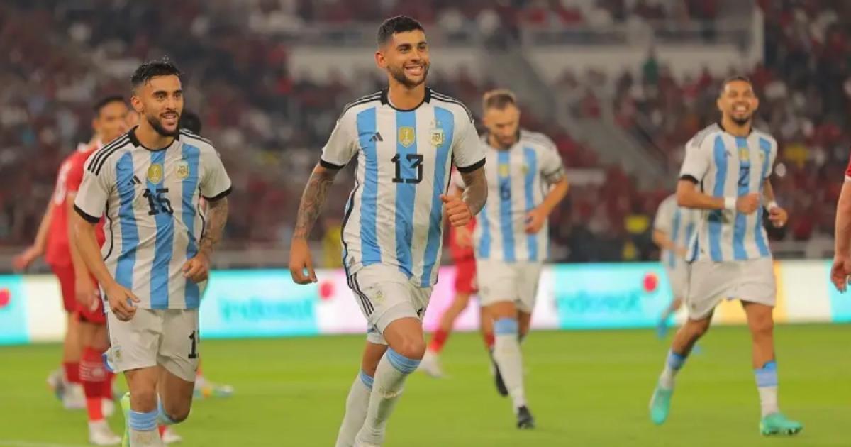 Sin Messi, Argentina venció por 2-0 a Indonesia en amistoso 