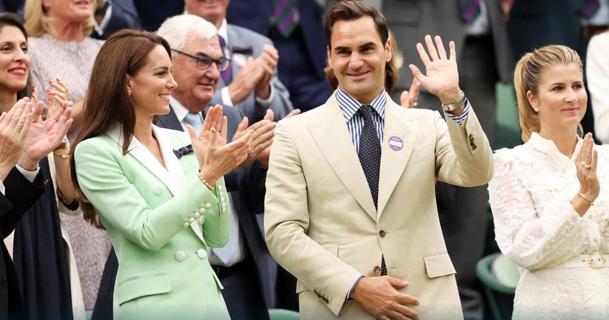 Roger Federer recibió homenaje en Wimbledon