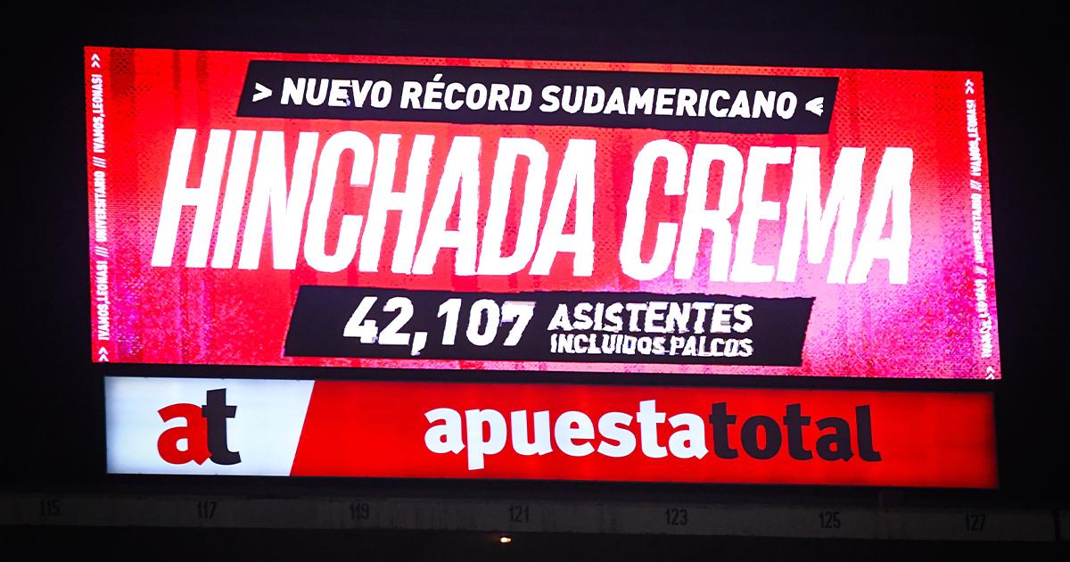 ¡Nuevo récord sudamericano! Universitario batió marca de asistencia en la final femenina