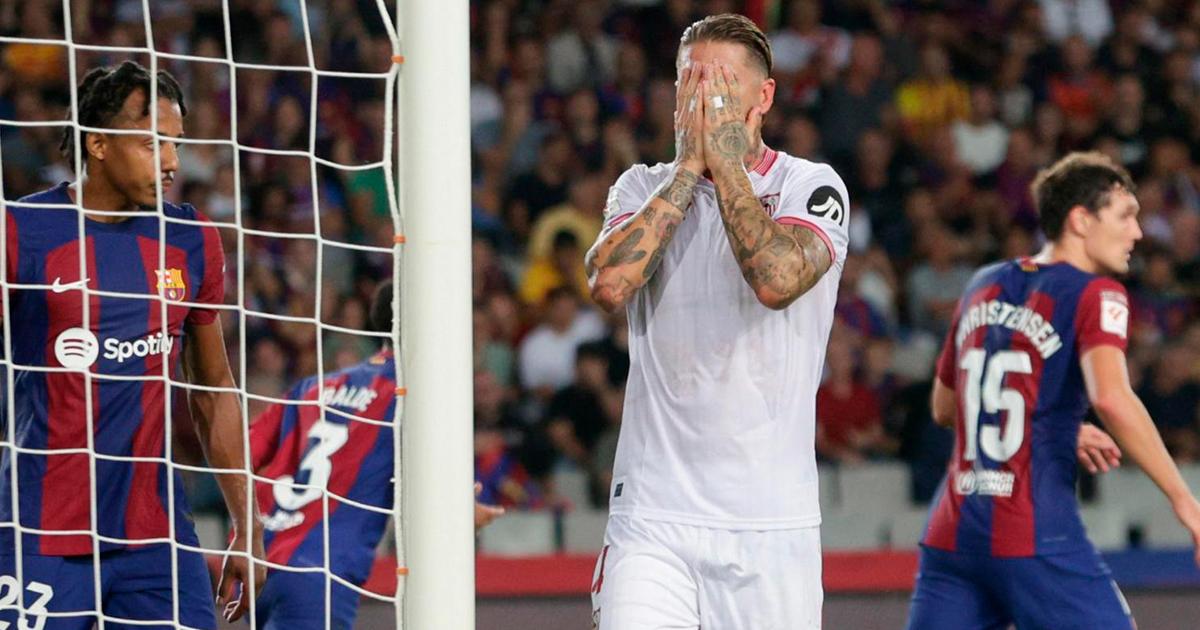 (VIDEO) Con autogol de Ramos, Barcelona venció por la mínima a Sevilla