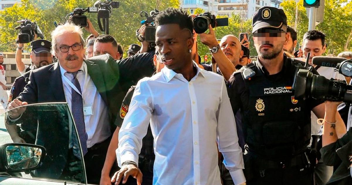 Vinicius declaró ante la justicia española por insultos racistas en Valencia