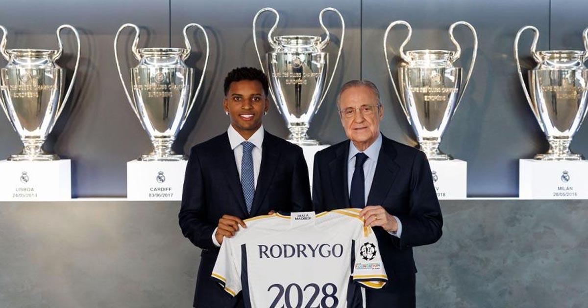 Real Madrid anunció renovación de Rodrygo hasta el 2028