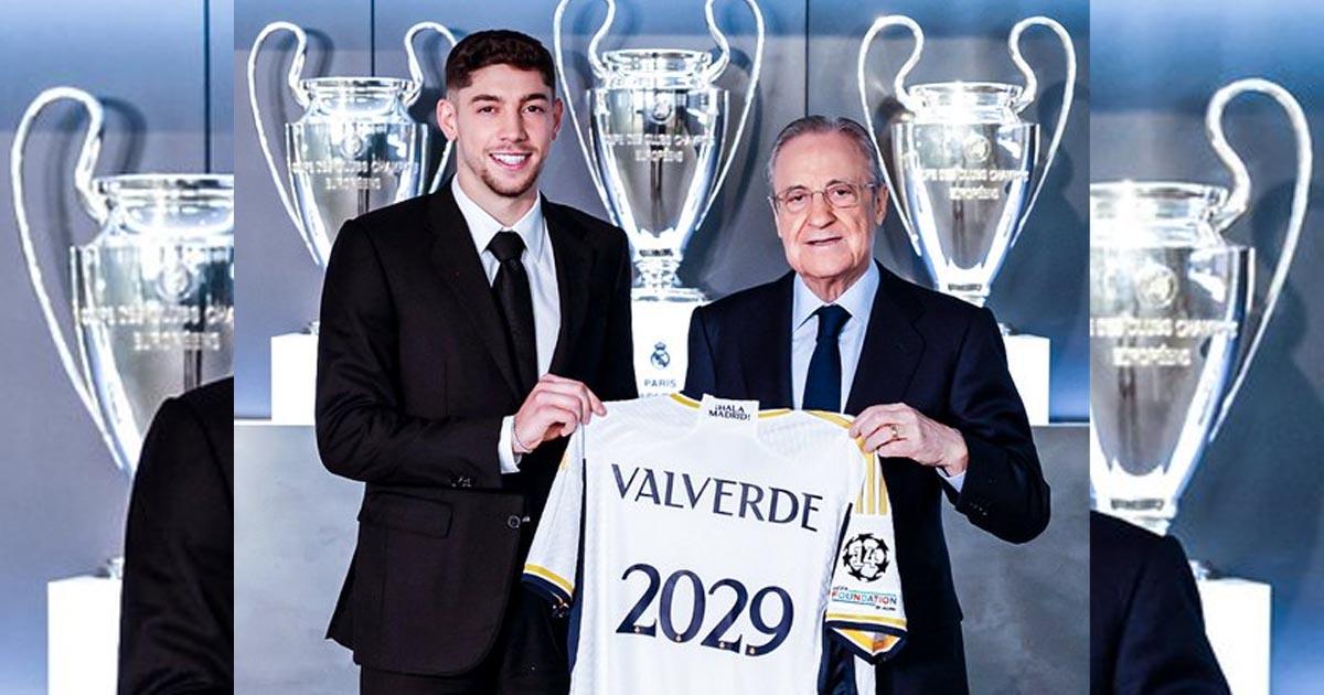Real Madrid anunció la renovación de Valverde hasta el 2029