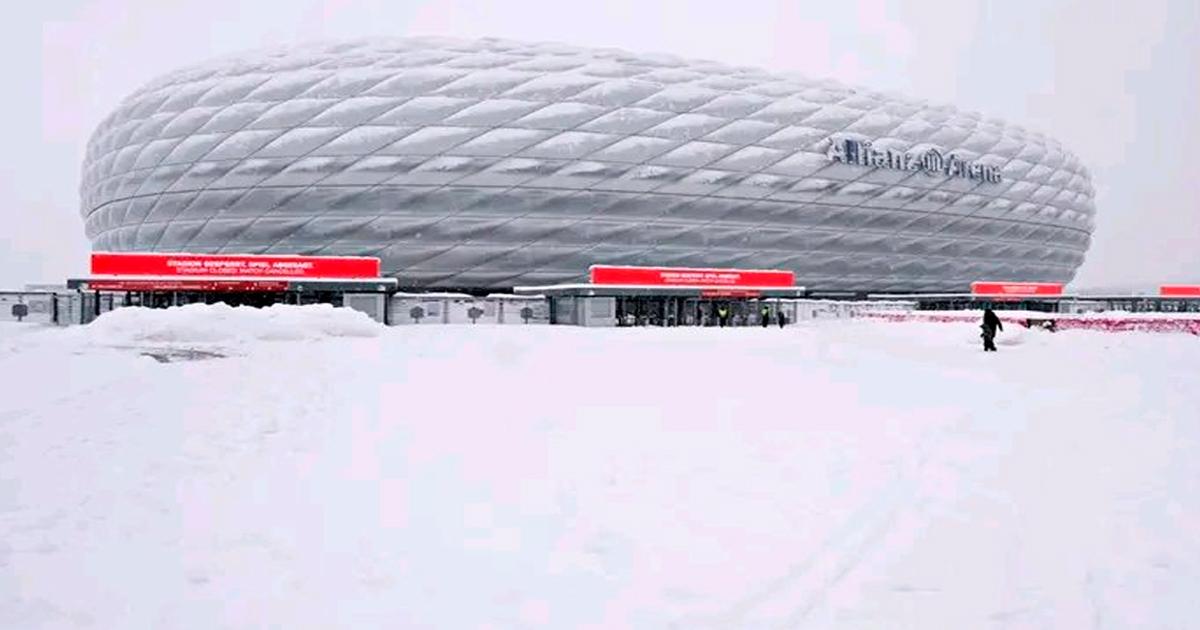 Partido entre Bayern Múnich y Unión Berlín fue suspendido por tormenta de nieve