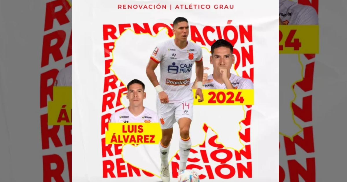 ¡Siguen las renovaciones! Luis Álvarez continuará en Atlético Grau todo el 2024