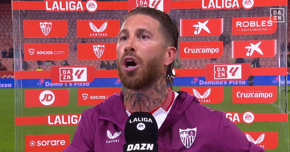 (VIDEO) Sergio Ramos explotó contra "hincha" de Sevilla en plena entrevista