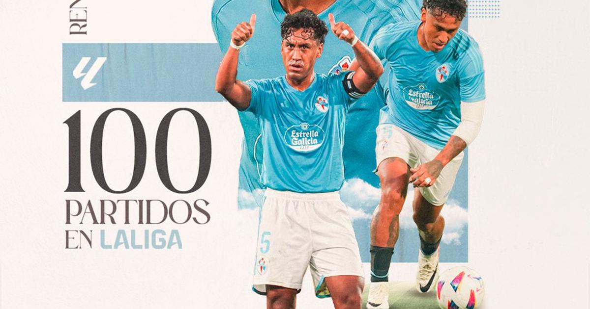 Celta de Vigo saludó a Renato Tapia por alcanzar 100 partidos en La Liga con el club
