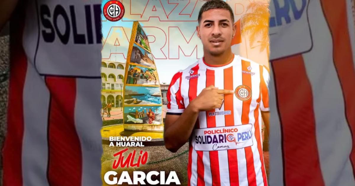 Unión Huaral anunció la llegada de volante Julio García para afrontar la Liga2 2024