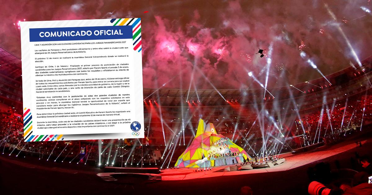 ¡Oficial! Lima competirá con Asunción para ser sede de los Juegos Panamericanos 2027