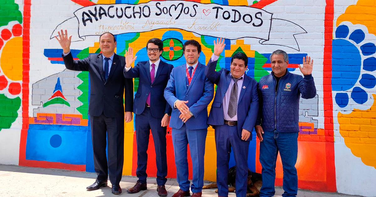 (FOTOS) Se develó el primer mural de los Juegos Bolivarianos del Bicentenario
