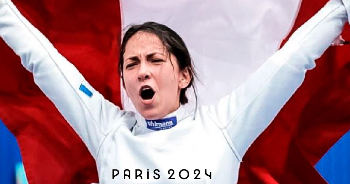 ¡Y ya van 21! Esgrimista María Luisa Doig clasificó a París 2024 