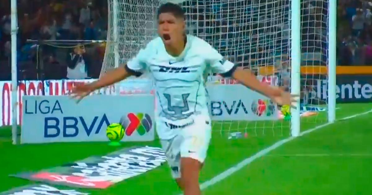 (VIDEO) Piero Quispe anotó su primer gol con camiseta de Pumas