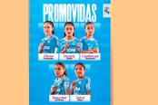 Cristal Femenino promovió a cinco futbolistas al primer equipo