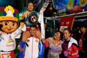 Nieves Ramírez, embajadora de Bolivarianos Ayacucho 2024, se coronó campeona nacional de kickboxing