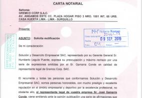 carta notarial